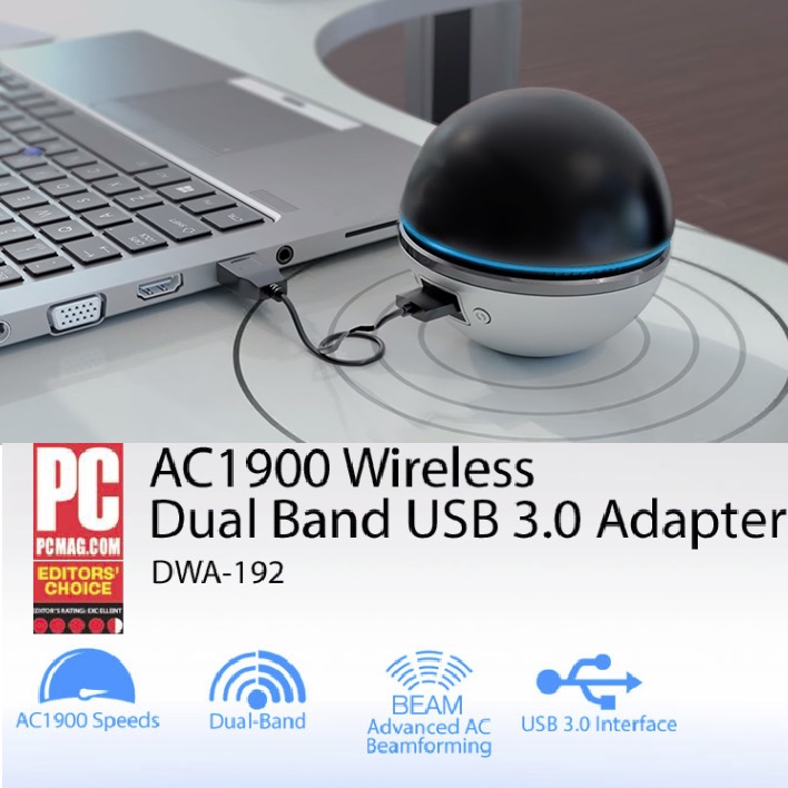 AC1900 Wireless Dual Band USB 3.0 Adapter